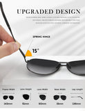 Upgraded Aviator Sunglasses Trendy Polarized Sun Glasses with UV Protection