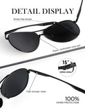 Upgraded Aviator Sunglasses Trendy Polarized Sun Glasses with UV Protection