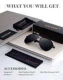 Upgraded Aviator Sunglasses Trendy Polarized Sun Glasses with UV Protection